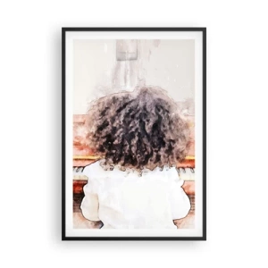 Poster in een zwarte lijst - In de nieuwe wereld - 61x91 cm