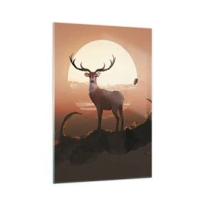 Schilderen op glas - Deze nacht is anders dan alle andere - 70x100 cm