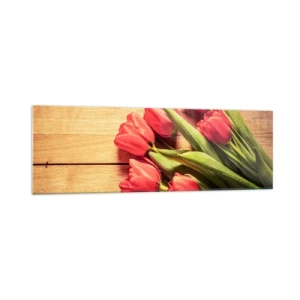 Schilderen op glas - Lente bekentenis - 160x50 cm