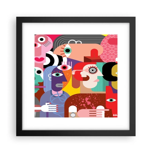 Poster in een zwarte lijst - Wij zijn van de heer Picasso - 30x30 cm