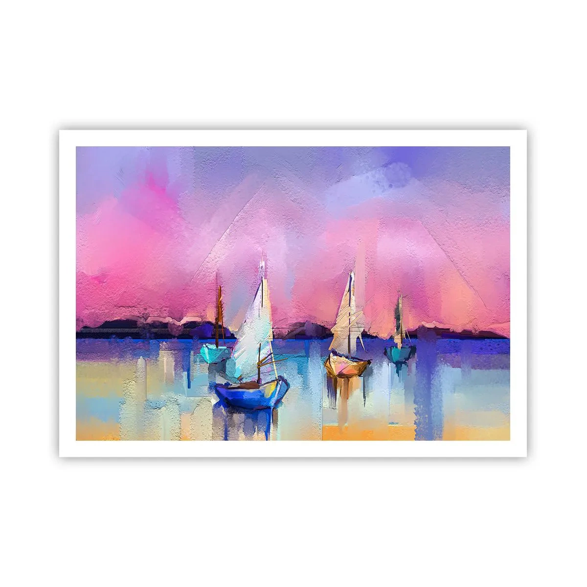 Poster - Richting: breed water - 100x70 cm