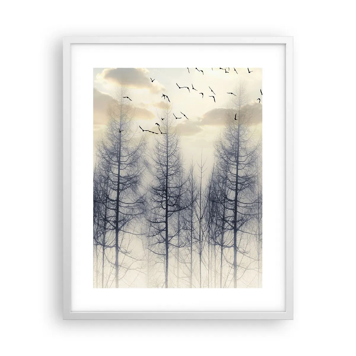 Poster in een witte lijst - Bosgeesten - 40x50 cm