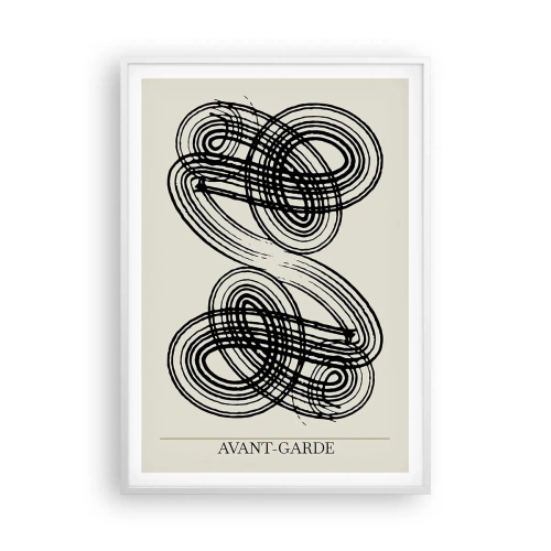 Poster in een witte lijst - Het kwam er spontaan uit - 70x100 cm