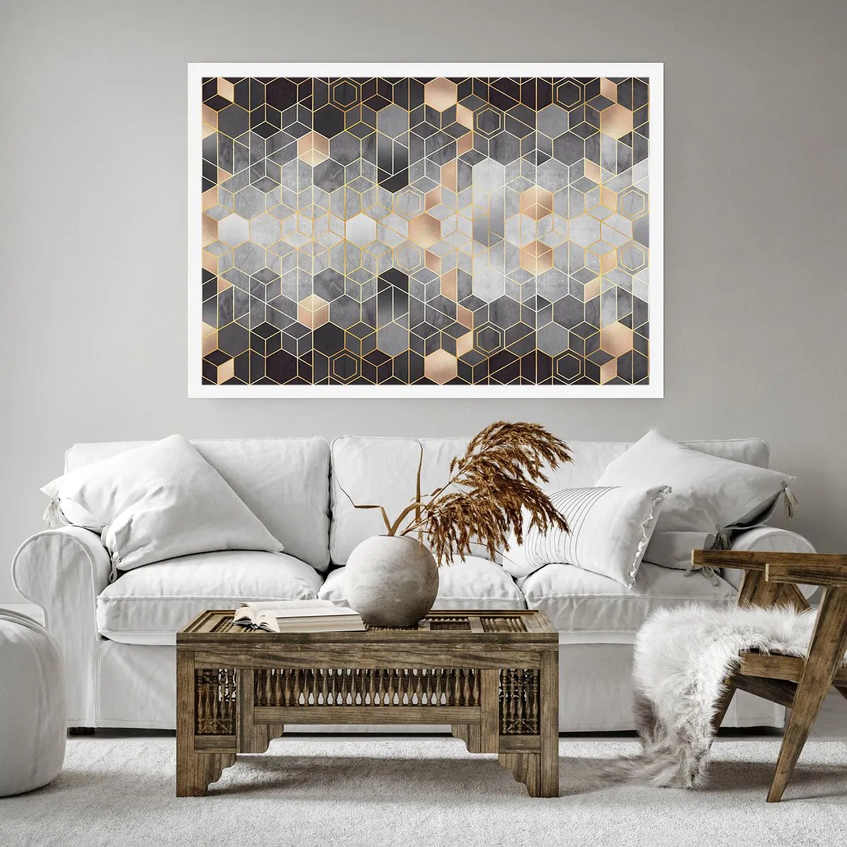 Poster - Diamant samenstelling - 100x70 cm