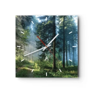 Wandklok - Klok - Stralend in de ochtend - 30x30 cm