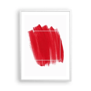 Poster in een witte lijst - Uit het frame - 50x70 cm