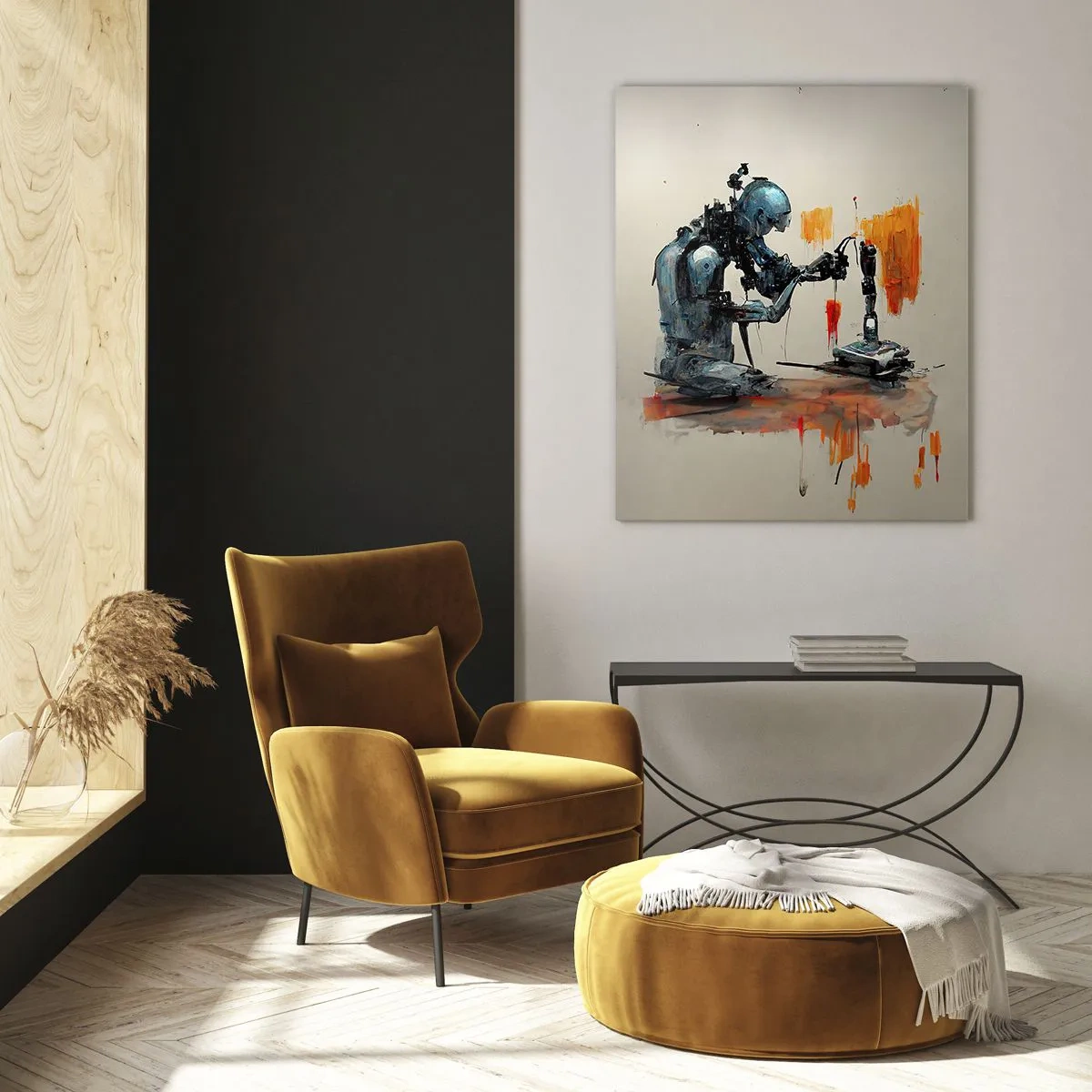 Schilderen op glas - Morgen al… - 50x70 cm