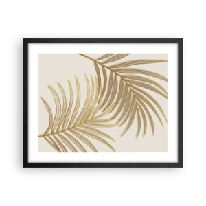 Poster in een zwarte lijst - Gouden Palm! - 50x40 cm
