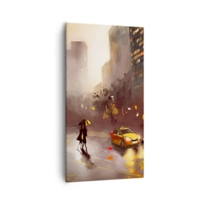 Schilderen op canvas - In de lichten van New York - 55x100 cm