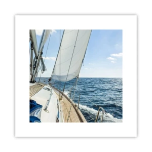 Poster - Ahoi, avontuur - 30x30 cm