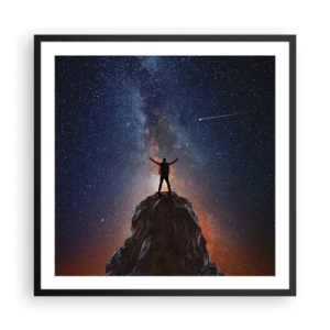 Poster in een zwarte lijst - De Kracht is bij mij! - 60x60 cm