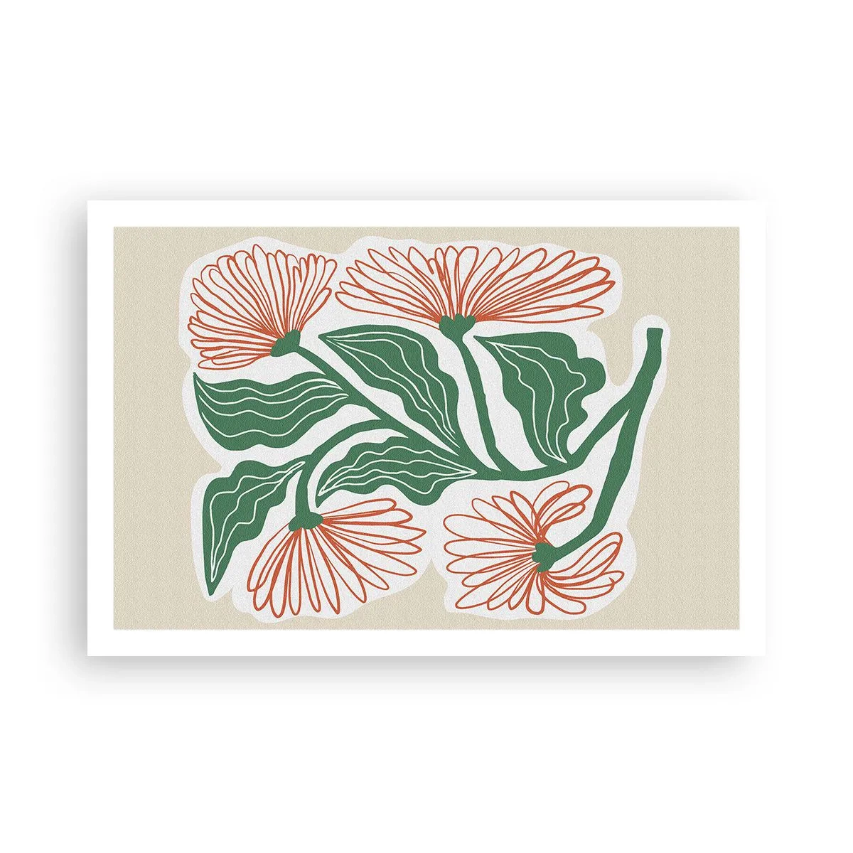 Poster - Folk en modern - 91x61 cm