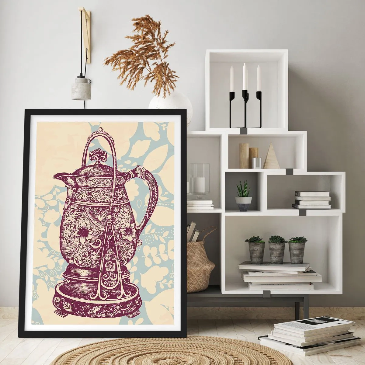 Poster in een zwarte lijst - De schoonheid van het dagelijks leven - 30x40 cm