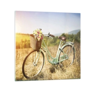 Schilderen op glas - Ik blijf hier nog even - 70x70 cm