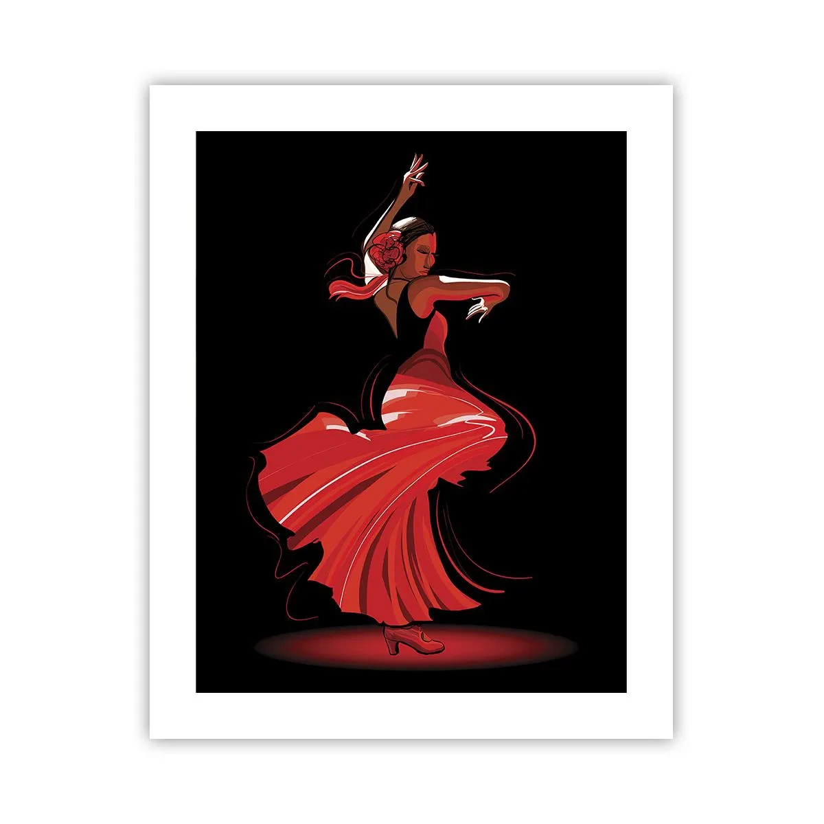 Poster - De vurige geest van flamenco - 40x50 cm
