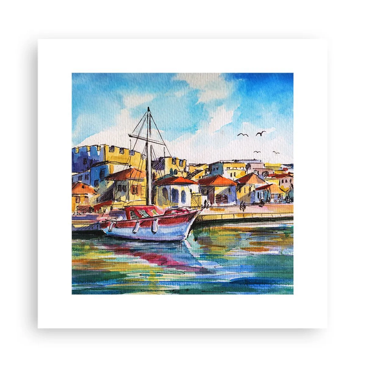 Poster - Regenboogmiddag - 30x30 cm