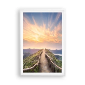 Poster in een witte lijst - Dicht bij de hemel - 61x91 cm