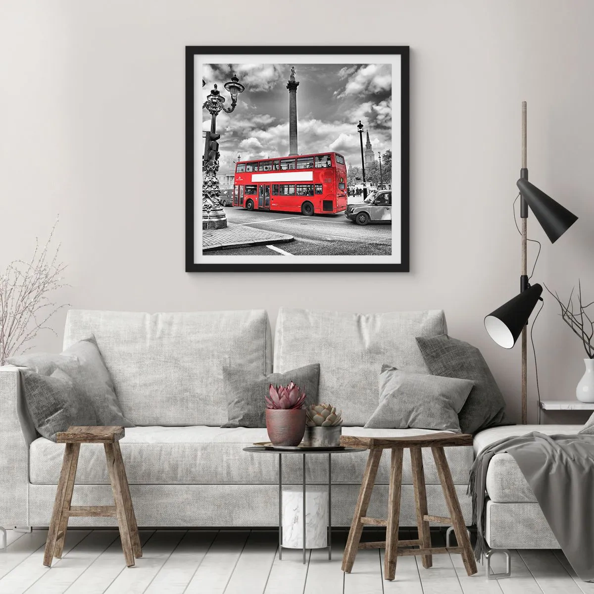 Poster in een zwarte lijst - De echte bloedbaan van de stad - 40x40 cm