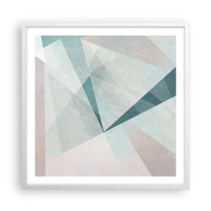 Poster in een witte lijst - Makkelijk maar dynamisch - 60x60 cm