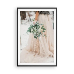 Poster in een zwarte lijst - En ze leefden nog lang en gelukkig - 61x91 cm