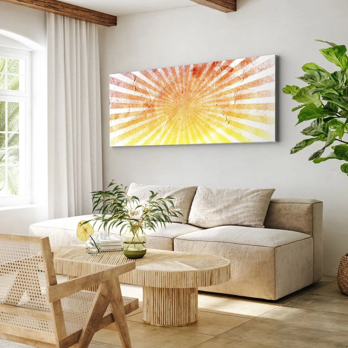 Schilderen op canvas - Zonsopgangen en zonsondergangen - 90x30 cm