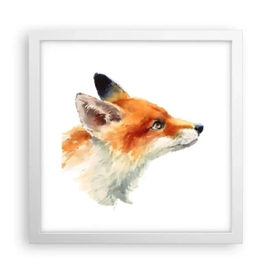 Poster in een witte lijst - Je kunt nooit voorzichtig genoeg zijn - 30x30 cm