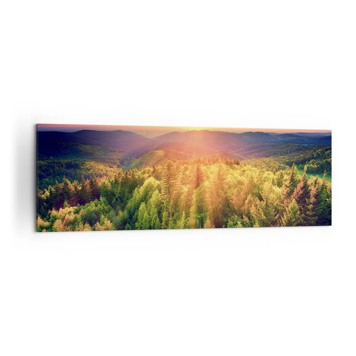 Schilderen op canvas - Hoekpunten en topjes - 160x50 cm