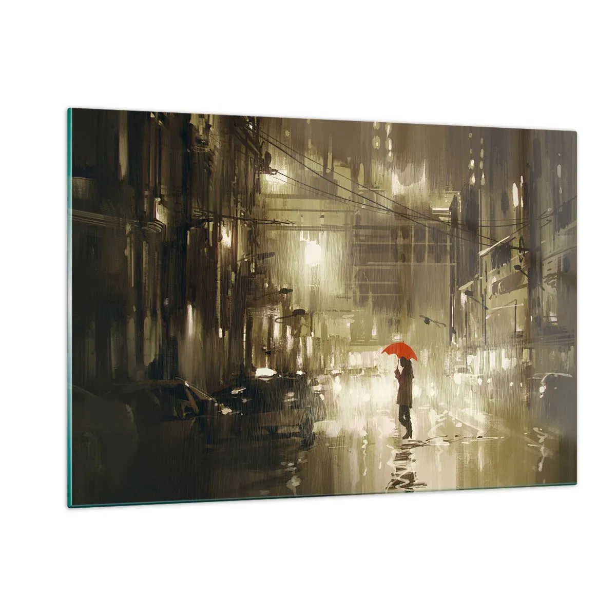 Schilderen op glas - Alleen maar niet eenzaam - 120x80 cm