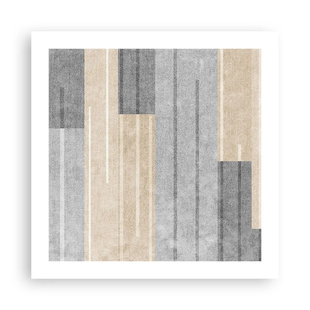 Poster - Compositie: houd verticaal - 50x50 cm