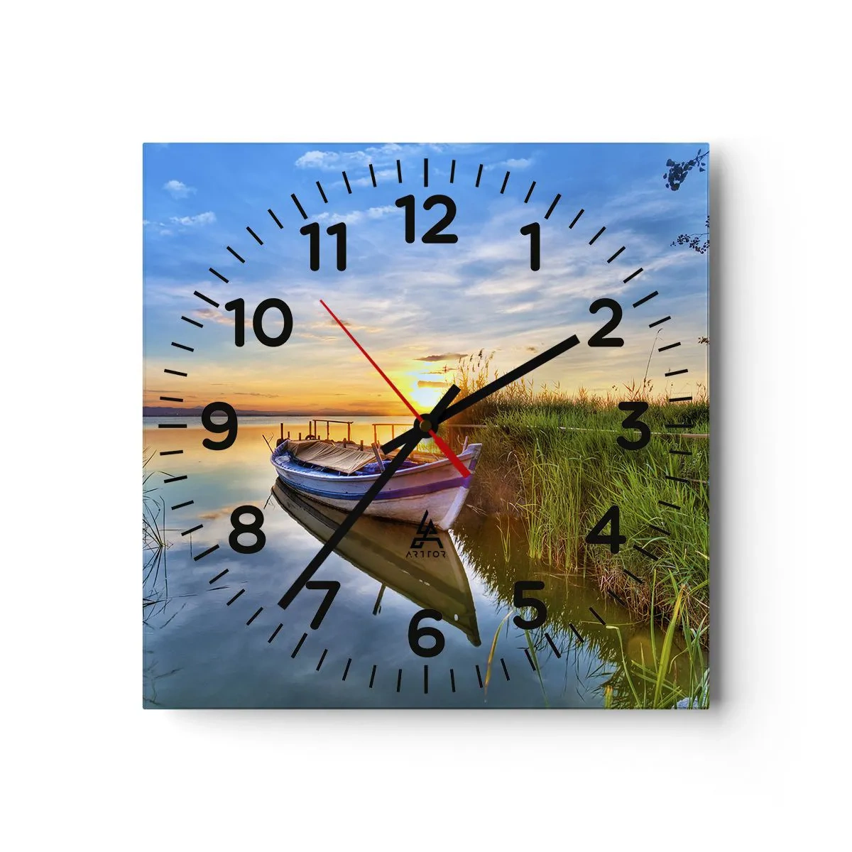 Wandklok - Klok - Baai van vervulde dromen - 40x40 cm