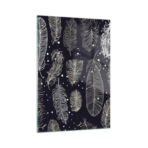 Schilderen op glas - Gevederde kant - 50x70 cm