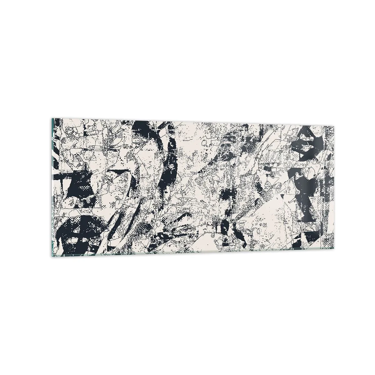 Schilderen op glas - Interpenetratie van tegenstellingen - 120x50 cm