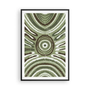 Poster in een zwarte lijst - Een explosie van emoties - 61x91 cm