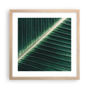 Een poster in een licht eiken lijst - Het ritme van de natuur - 40x40 cm