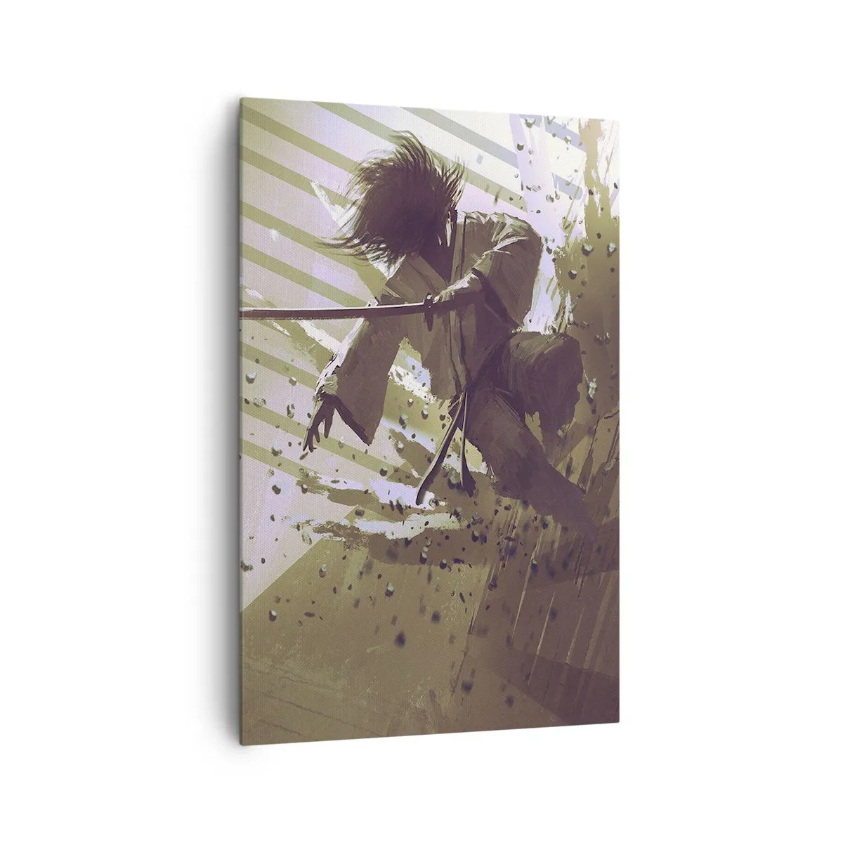 Schilderen op canvas - En je kunt een samoerai zijn - 80x120 cm