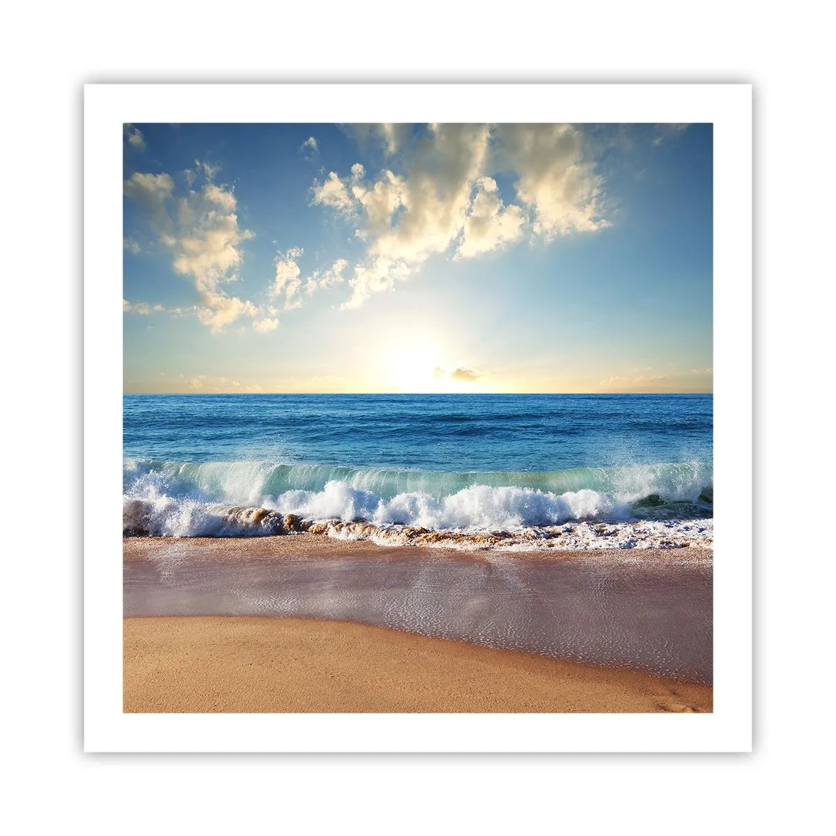 Poster - Beweging en stilte tegelijk - 60x60 cm