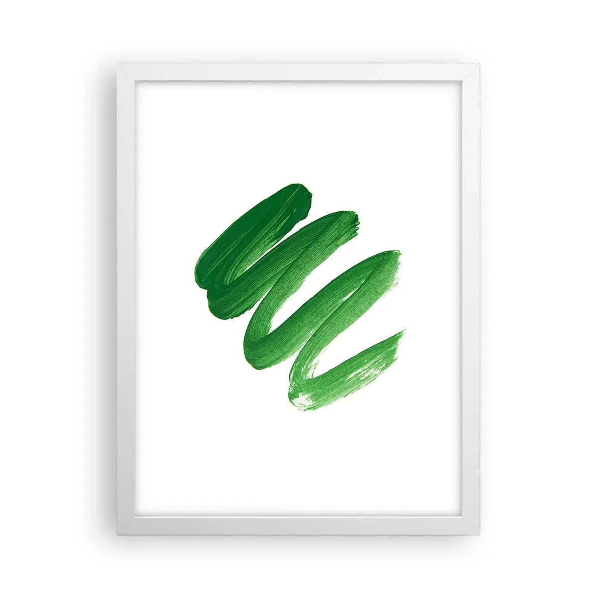 Poster in een witte lijst - Groene grap - 30x40 cm