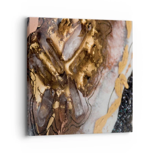 Schilderen op canvas - Het element aarde - 30x30 cm