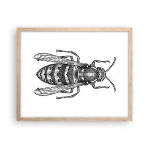 Een poster in een licht eiken lijst - Van een insectenplaneet - 50x40 cm