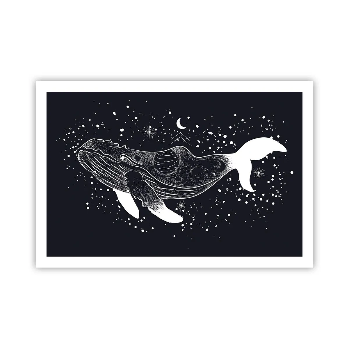 Poster - In de oceaan van het universum - 91x61 cm