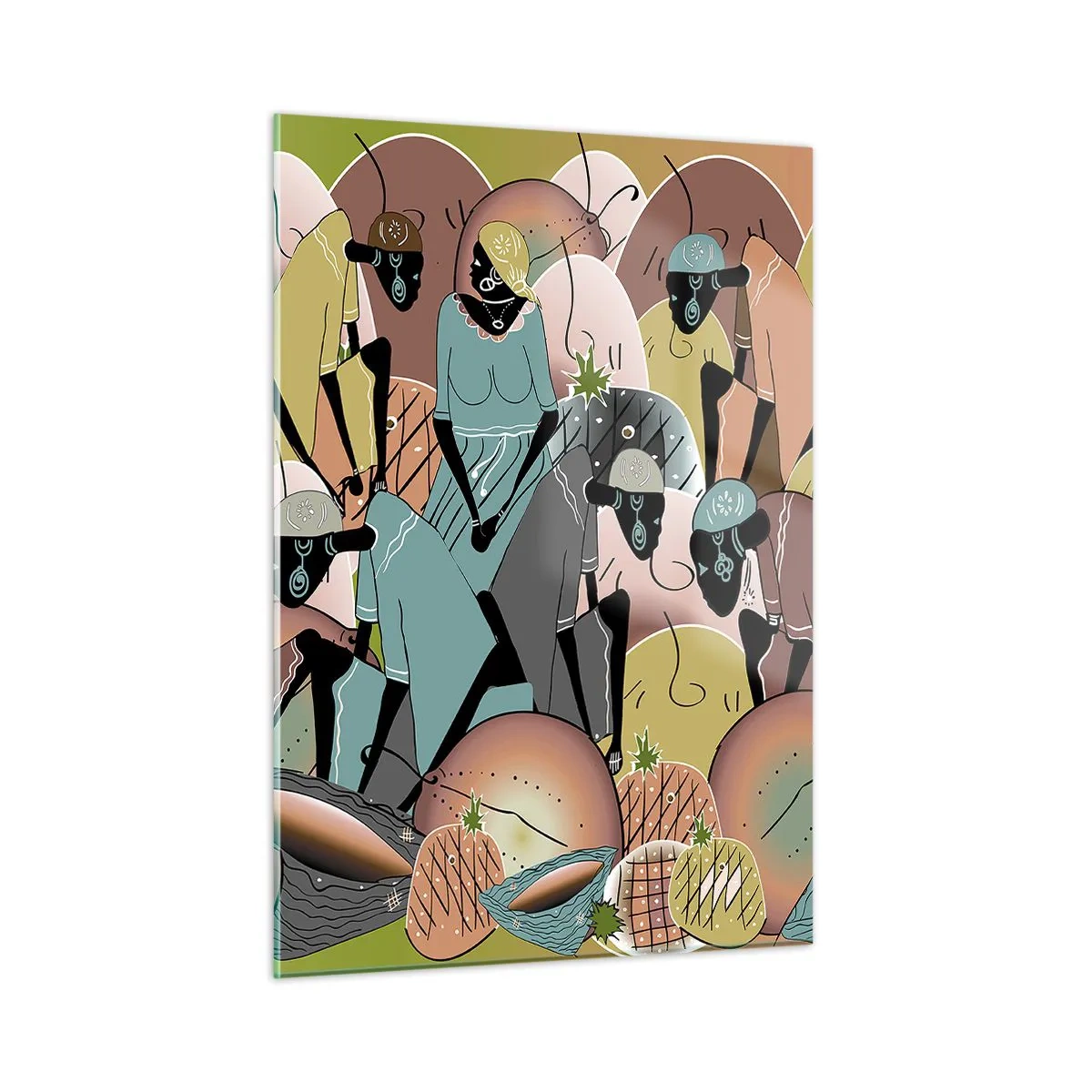 Schilderen op glas - Er komt een geweldige vakantie aan - 50x70 cm