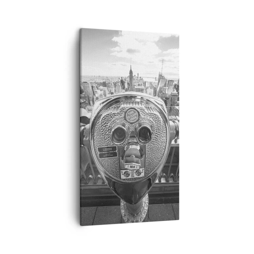Schilderen op canvas - Stad boven de steden - 45x80 cm