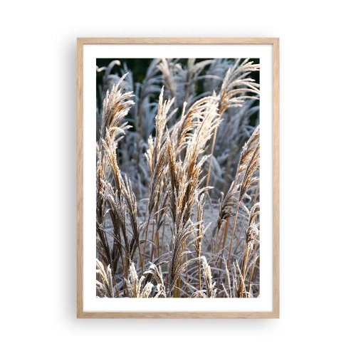 Een poster in een licht eiken lijst - Gekleed met vorst - 50x70 cm