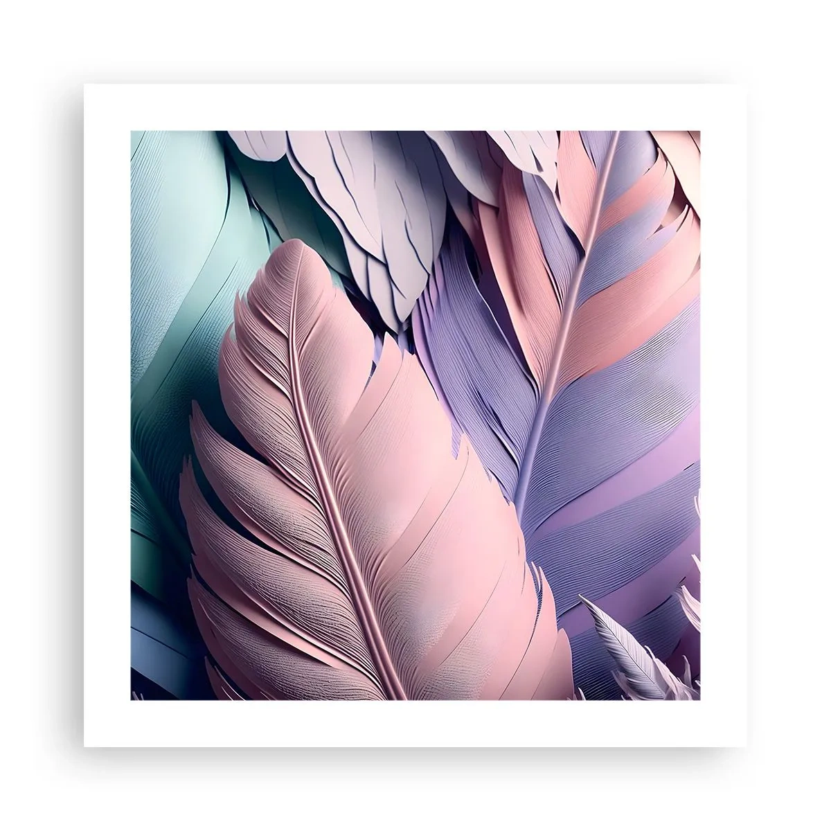 Poster - Vogel chique - 50x50 cm