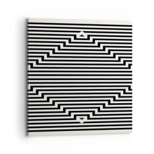 Schilderen op canvas - Geometrische illusie - 70x70 cm