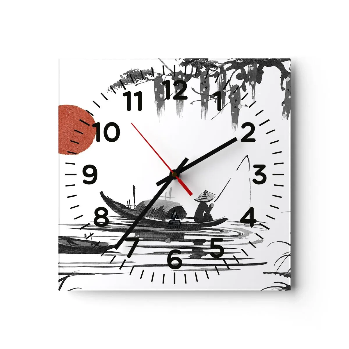 Wandklok - Klok - Aziatische middag - 40x40 cm