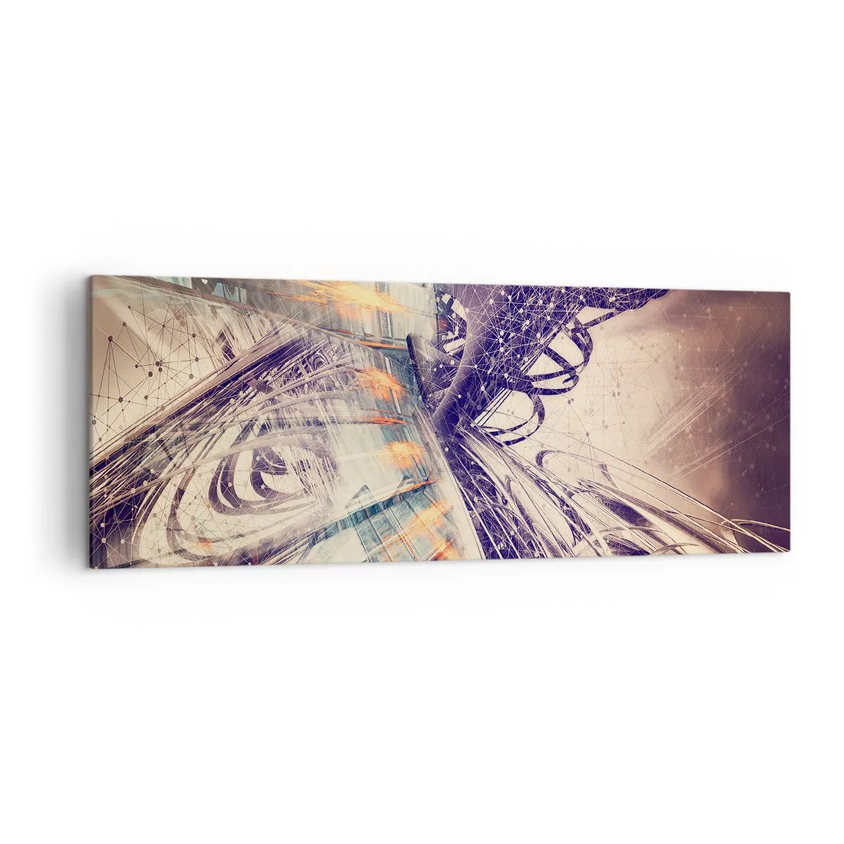 Schilderen op canvas - In grote haast - 140x50 cm