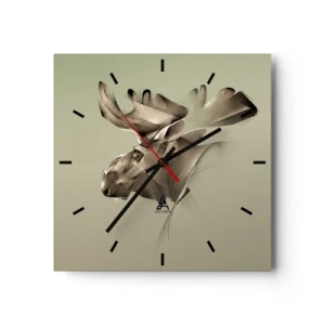 Wandklok - Klok - De zachte kracht van vrede - 30x30 cm