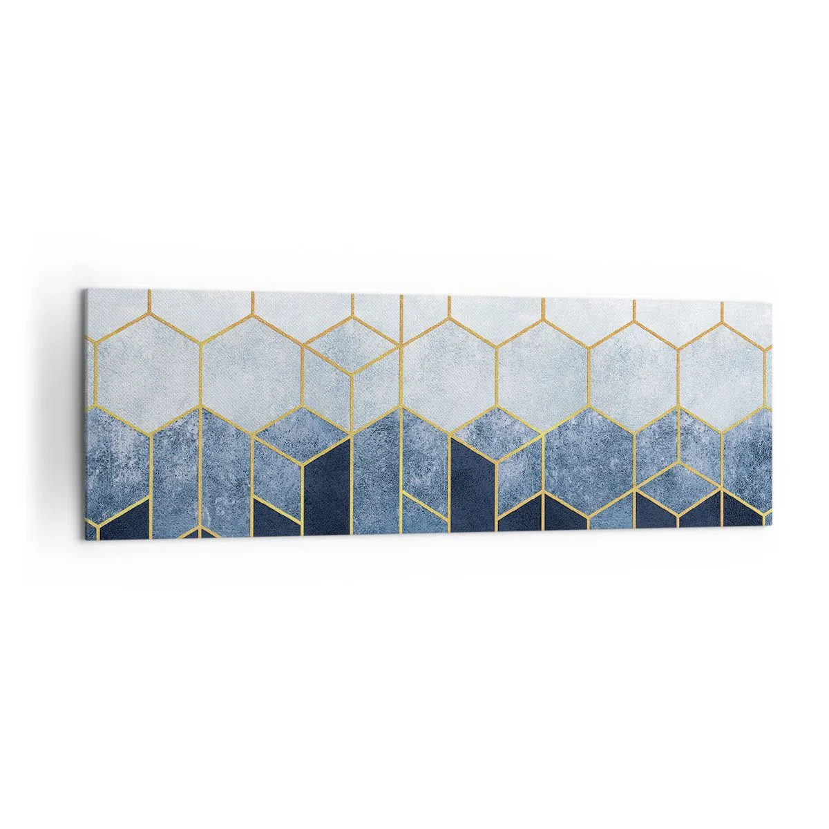 Schilderen op canvas - Compositie in een gesyncopeerd ritme - 160x50 cm