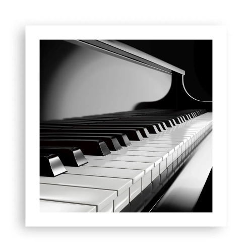 Poster - Harmonie van vormen en kleuren - 50x50 cm